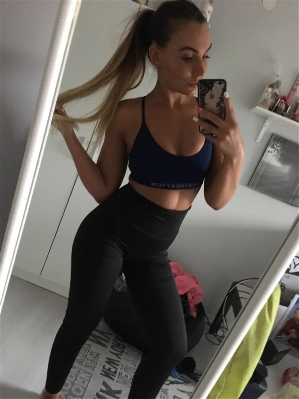 VenusFox Sexy Polyester High Waist Push Up Fitness Leggings